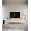 Image de Meuble TV 4 portes -suspendu - BEMMI- 200 cm - blanc