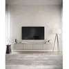 Image de Meuble TV 4 portes -suspendu - BEMMI- 200 cm - greige