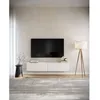 Image de Meuble TV 2 portes -suspendu - BEMMI- 150 cm - blanc