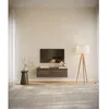 Image de Meuble TV 2 portes -suspendu - BEMMI- 100 cm - noyer du Wisconsin