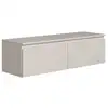 Image de Selsey bemmi- meuble tv 2 portes - suspendu - 100 cm - greige Bemmi