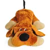 Image de Grand Chien En Peluche Allongé 110cm Marron