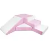Image de Set De Blocs Mousse Velinda 4 Pièces 40cm Blanc Rose Multicolor Mousse