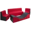 Image de Ensemble Meubles Mousse Velinda 33x27x46 Cm Noir-rouge Mousse