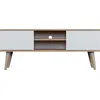 Image de Meuble Tv 120 Cm Toronto - Blanc Et Bois