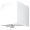 Image de Applique luca blanche led ip54 aluminium moderne 10x10x10cm SL.0544