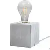 Image de Lampe À Poser Béton Gris E27 1 Ariz