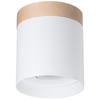 Image de Plafonnier Bois Blanc/bois Naturel Gu10 1 Rif