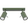 Image de Plafonnier Acier Vert Olive Gu10 2 Ring