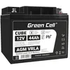 Image de Batterie - Green Cell - 12V 44Ah - VRLA AGM - Rechargeable - Dimensions 246x165x28mm