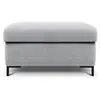 Image de Pouf avec coffre yanis en tissu structurel gris clair CXL_POUF_113_F1_YANIS6