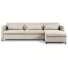 Image de Canapé d'angle droit convertible avec coffre de rangement yanis 5 places en tissu structurel beige CXL_RCF_113_F1_YANIS1