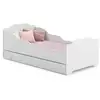 Image de Lit enfant anna 70x140 + sommier + matelas + tiroir Lit ANNA blanc