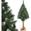 Image de Kadax sapin artificiel sur tronc, diamant, 220 cm, pin