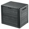 Image de KADAX Coffre De Balcon De Jardin 140L Pour Balcon De Jardin Terrasse Marron