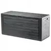 Image de Kadax coffre de balcon de jardin 280l pour balcon de jardin terrasse anthracite