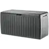 Image de Kadax coffre de balcon de jardin 290l pour jardin balcon terrasse anthracite