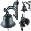 Image de Cloche de Porte en Fonte Verte KADAX - Décoration Rustique et Durable
