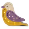 Image de Lampe à poser LED - Bird Mini - Bois de pin naturel - H20 cm - Bordeaux