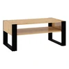 Image de Table Basse Bim Furniture 110 X 60 X 48 Cm Chêne/noir Mdf