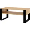Image de Bim furniture nuka f table basse en chêne avec étagère noir 110 x 60 cm