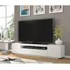 Image de Meuble TV bas universel Aura 200 cm à suspendre ou à poser blanc mat sans LED