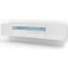 Image de Meuble Tv Aura 200 Blanc Gloss Led