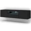 Image de Meuble Tv Aura 150 Black Mat Led