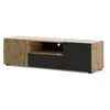 Image de Meuble TV Auris 150 cm chêne artisan / noir mat