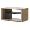 Image de Table basse auris 88 x 55 cm chêne artisan, noir mat