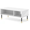Image de Table Basse Design "woody" - Blanc - L 110 X L 55 Cm