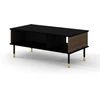 Image de Table Basse "sherwood" - Marron/noir - L 110 X L 55 Cm