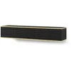 Image de Meuble TV suspendu - AC-Déco - Wabi - Noir/Doré - 180 cm - Design contemporain