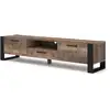 Image de Meuble tv buffet nuka 200 cm chêne grange sur pied