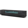 Image de Meuble Tv Aura 200 Mural Ou Sur Pied Sahara Noir + Led