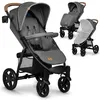 Image de Poussette tout terrain LIONELO Annet Plus - Grandes roues - Jusquà 22 kg - Amortisseurs - Accessoires - Gris