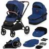 Image de Poussette 2 en 1 LIONELO Mika - Pack poussette Nacelle et Accessoires - Bleu