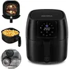 Image de ZEEGMA Knapper Pro - Friteuse sans huile - Quick Air 1400W - 35L - 7 programmes - Écran Tactile LCD - Couvercle en téflon- Noir