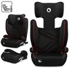 Image de Siège-auto bébé évolutif LIONELO Hugo i-Size - ISOFIX - 100-150 cm - Groupe 2/3 - Têtière réglable en hauteur - Noir-Rouge