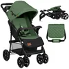 Image de Poussette canne légère LIONELO Emma - Pliage rapide - 6-36 mois - Sac inclus - Grand panier - Vert