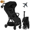 Image de Poussette ultra-compacte LIONELO Julie Air - Pliage automatique - Compatible avion - Jusquà 22kg - Canopy UPF 50 - Noir