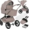 Image de Poussette combinée Duo 2en1 LIONELO Freya - Nacelle - Pliable un clic - Accessoires - Jusquà 22 kg - Beige