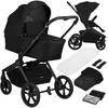 Image de Poussette combinée Duo 2en1 LIONELO Freya - Nacelle - Pliable un clic - Accessoires - Jusquà 22 kg - Noir