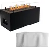 Image de Brasero Gaz Exterieur - Planika Rio - 70 cm - Noir - Pierres de laves