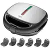 Image de Appareil à sandwich maker 6 en 1, plaques interchangeables, gaufrier, grille, camry, cr3057, 1200,