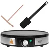 Image de Crêpière 30cm Diamètre Revêtement Antiadhésif Température Réglable Adler AD3058 1600W Noir