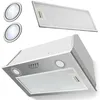 Image de Hotte encastrable inox - JANSHOP - 60 cm - Éclairage LED - 3 niveaux de vitesse - Mode extraction ou absorption