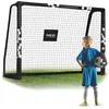 Image de But de football - JANSHOP - 180x120x60 cm - Cadre en acier - Maille durable - Motif HEXAGON - Montage facile - Léger