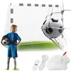 Image de Filet de but de football - JANSHOP - 300x200x120 cm - Polyéthylène - Montage facile - Haute résistance aux chocs