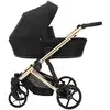 Image de Poussette Kunert Arizo Premium Arizo Premium 01 Noir Gold Cadre Aluminium Cuir Écologique